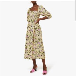 RIXO | Saskia Dress | Yellow Floral |🌵 xs